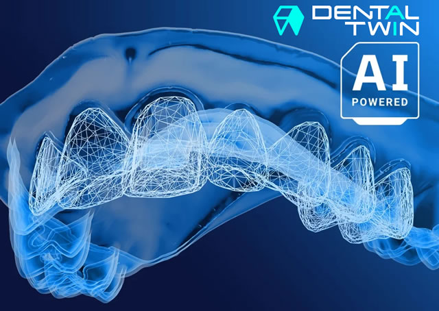 AI-generated fabrication of the desired eggshell provisional - DentalTwin image